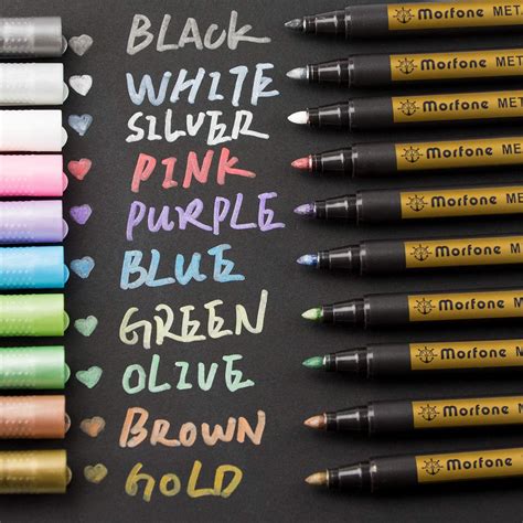 metallic box pen colors|The Very Best Metallic Pens and Markers .